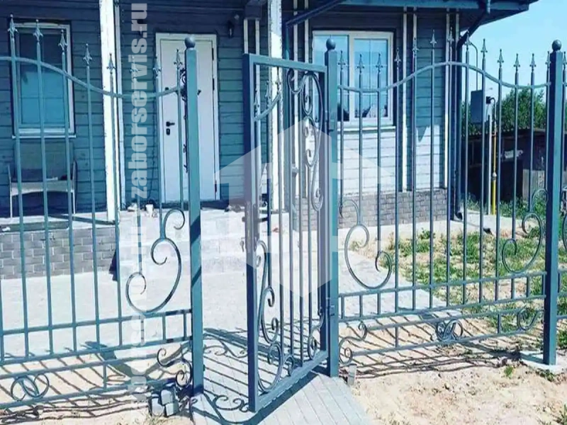 Кованый секционный забор 88 метров
