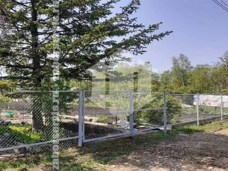 Забор из сетки рабицы в натяг секционный 20 соток